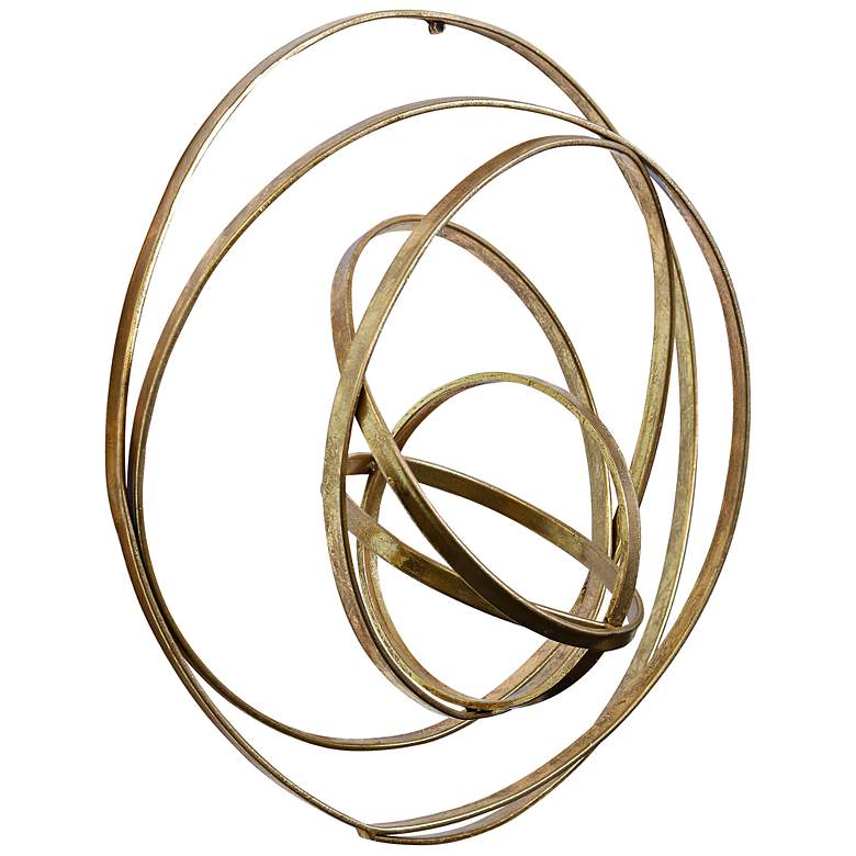 Image 1 Arciform Gold Finish On Metal Wall Art