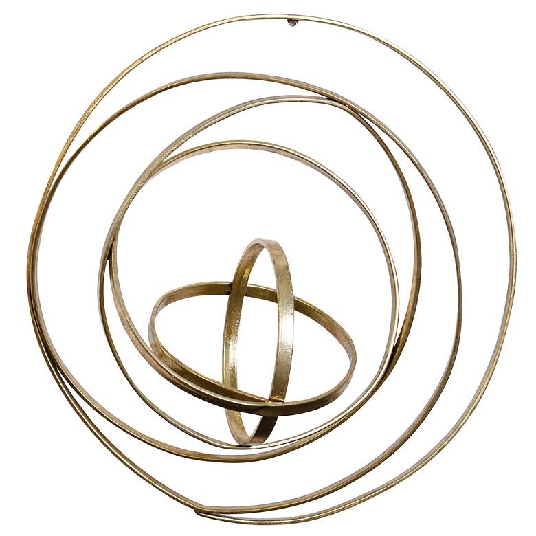 Image 2 Arciform Gold Finish On Metal Wall Art more views