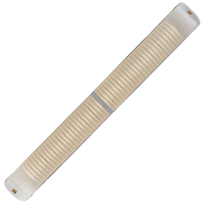 Image 6 Arco 46" Wide Heritage Brass LED Linear Chandelier more views