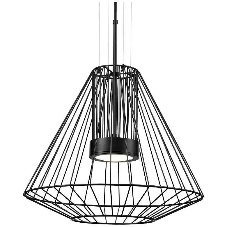Image 1 Arctic 23" High Black LED Outdoor Hanging Light