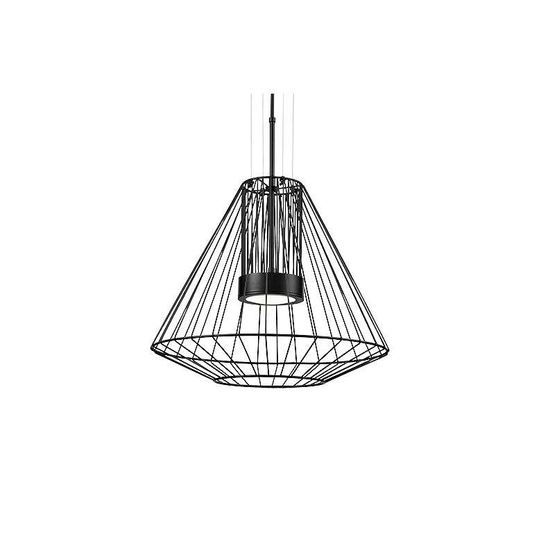 Image 2 Arctic 23" High Black LED Outdoor Hanging Light more views