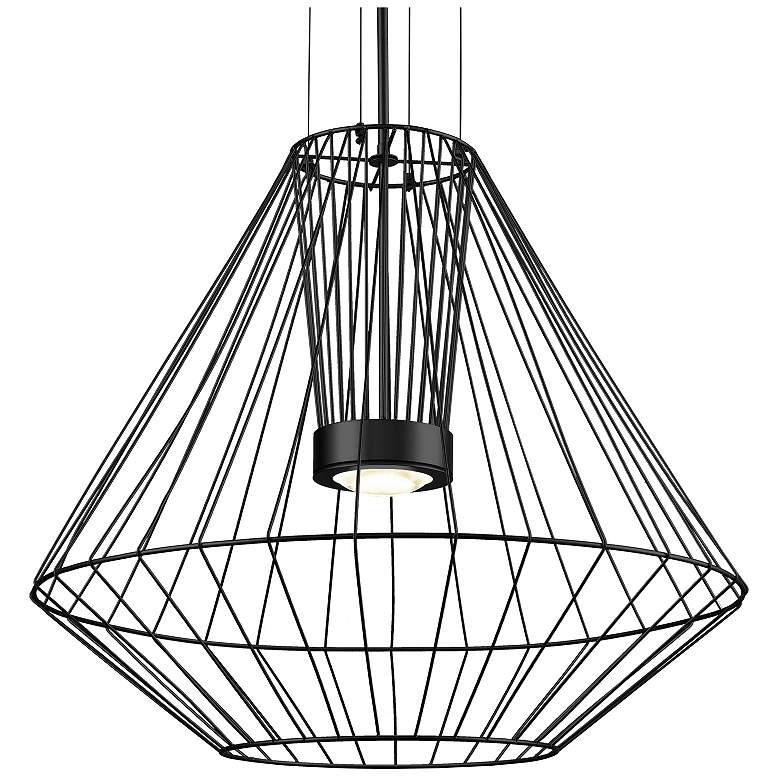 Image 1 Arctic 28-in 1 Light Black Integrated LED Outdoor Pendant 32W Kuzco
