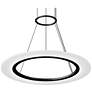 Arctic Rings 24" Single LED Ring Pendant w/ 20&#39; Cord/Cable - Satin