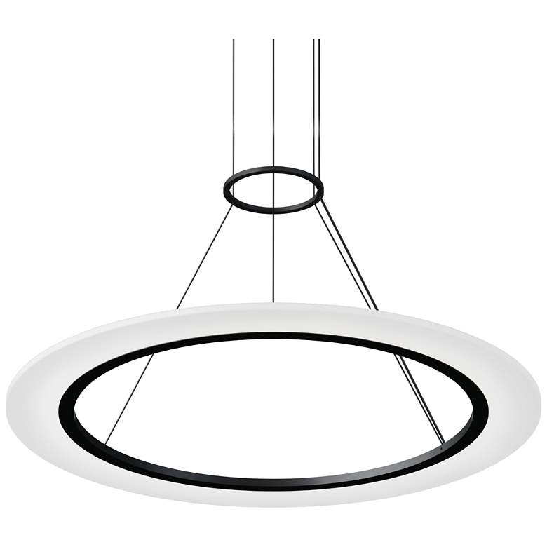 Image 1 Arctic Rings 30" Single LED Ring Pendant w/ 20' Cord/Cable - Satin