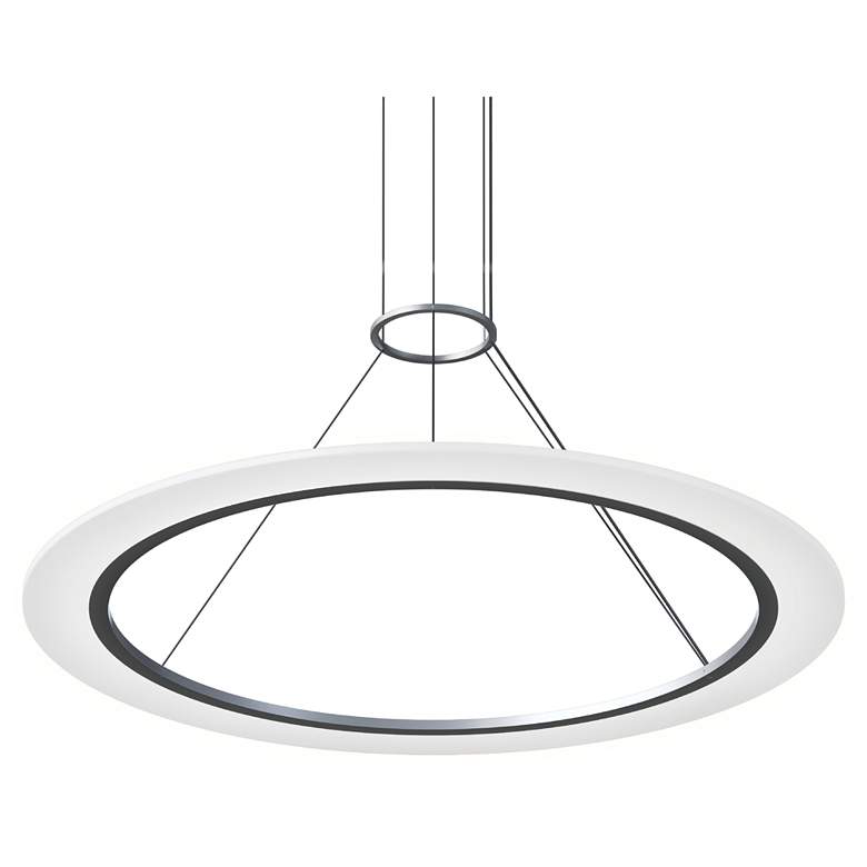 Image 1 Arctic Rings 36" Single LED Ring Pendant w/ 20' Cord/Cable - Satin