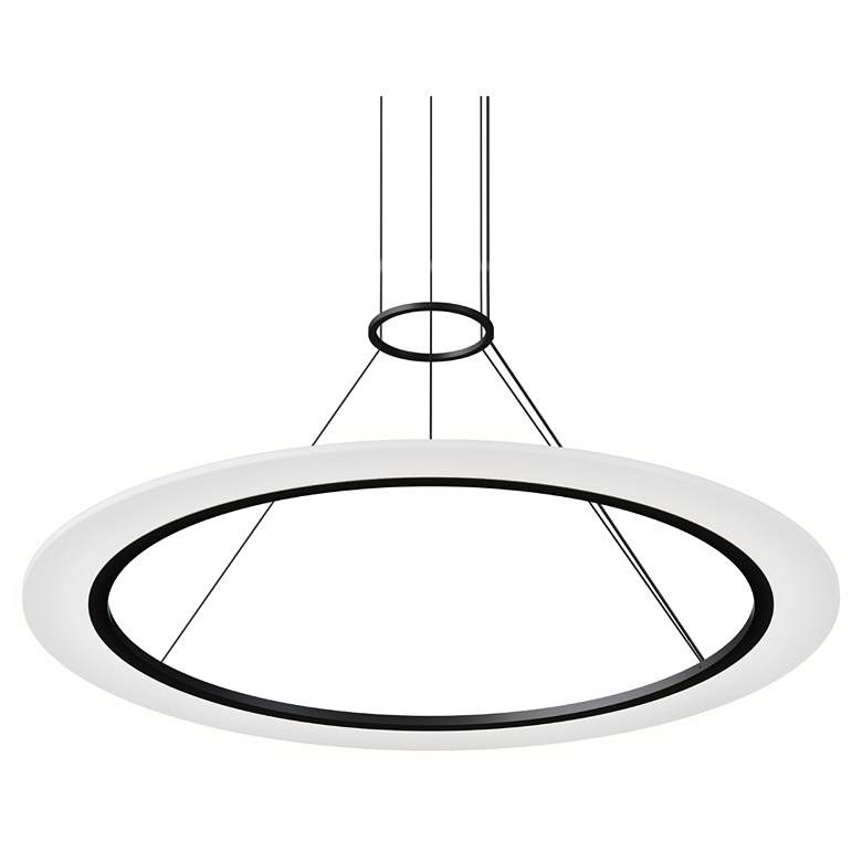 Image 1 Arctic Rings 36" Single LED Ring Pendant w/ 20' Cord/Cable - Satin