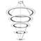 Arctic Rings Ring Pendant w/ 20' Cord - Bright Satin Aluminum