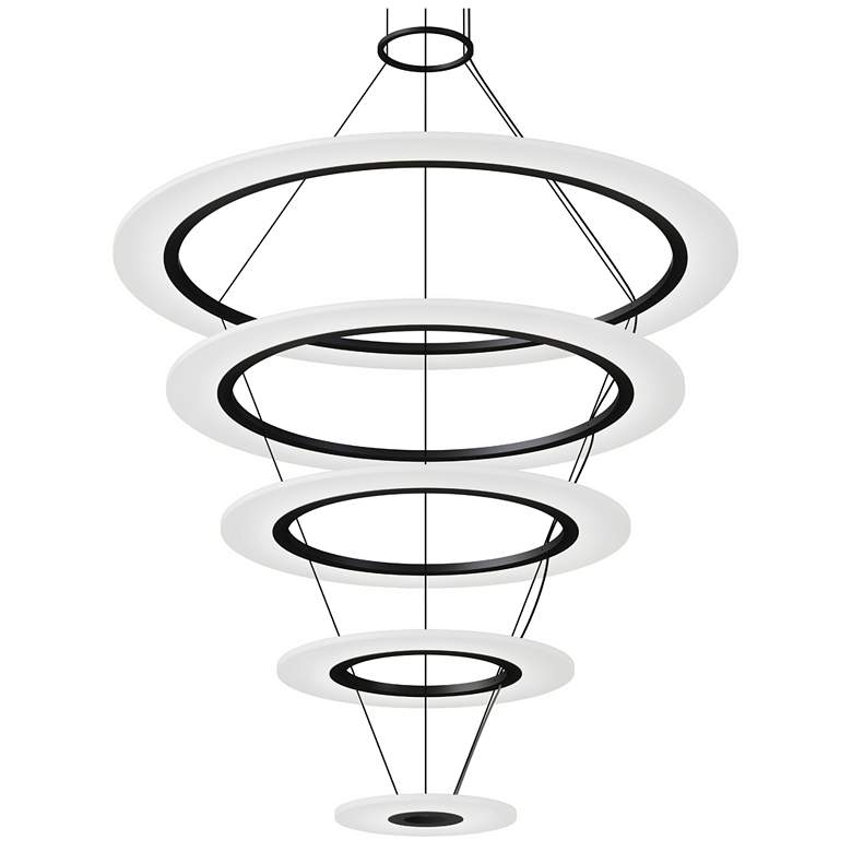 Image 1 Arctic Rings Ring Pendant w/ 20' Cord - Satin Black