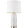 Arctic White Ceramic Modern LED Table Lamp by Chapman & Myers