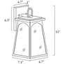 2_Arctifyra 11" High Textured Rust Outdoor Wall Light more views