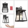 5_Arctifyra 11" High Textured Rust Outdoor Wall Light more views