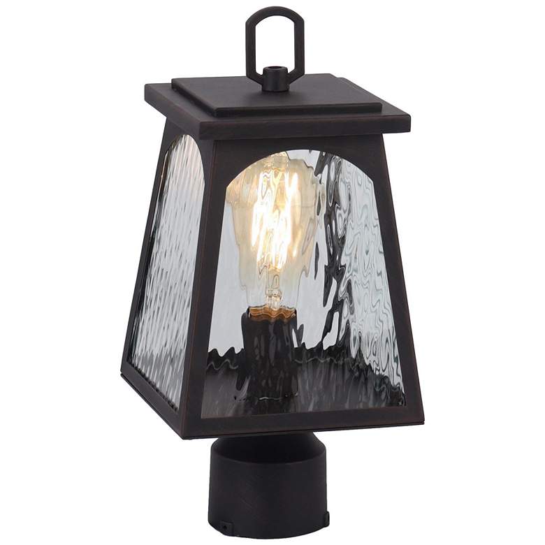 Image 1 Arctifyra 14 1/2" High Textured Rust Outdoor Post Light