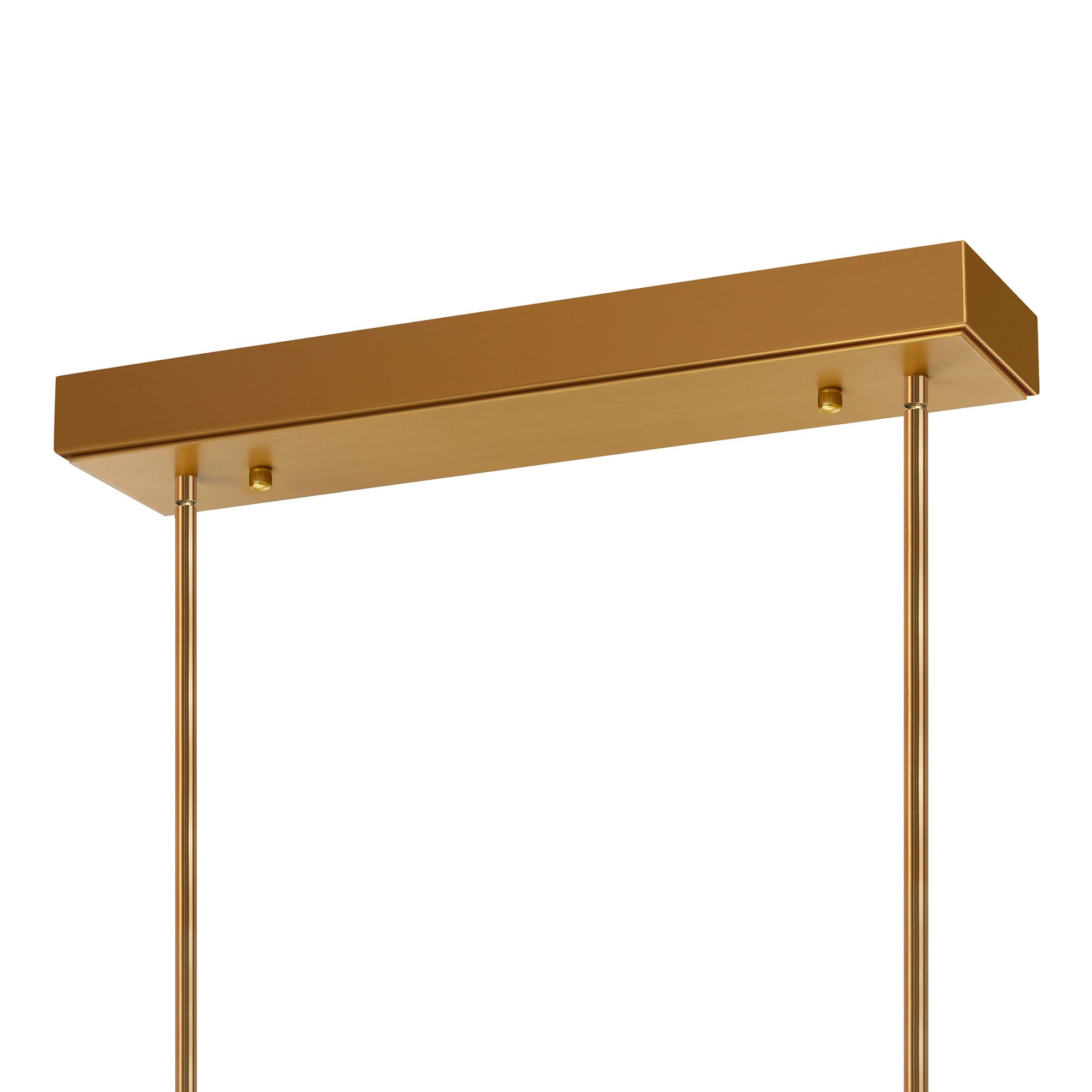 Image 5 Arcus Integrated LED 50in Brass Chandelier with Handcrafted Glass more views