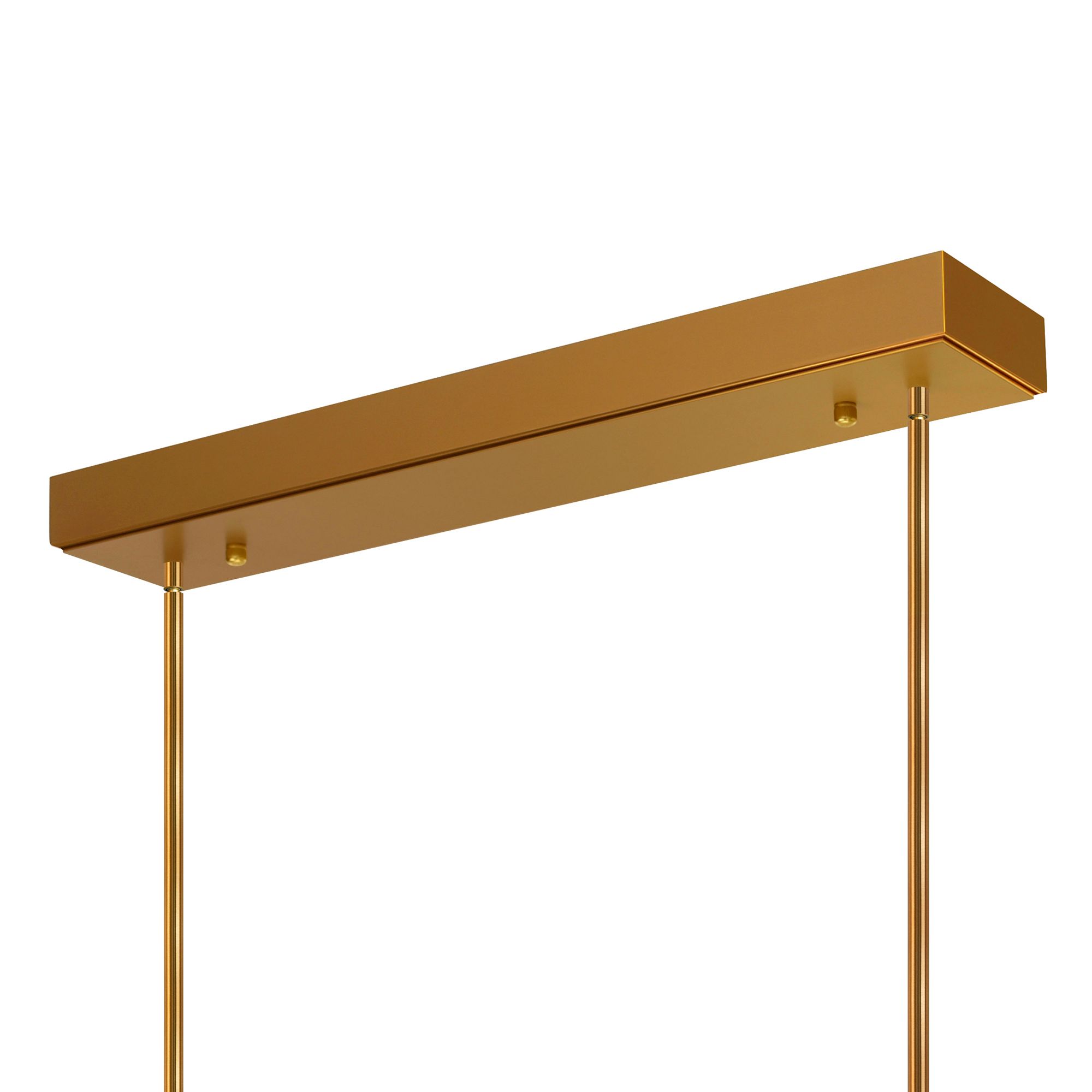 Image 5 Arcus Integrated LED 70in Brass Chandelier with Handcrafted Glass more views