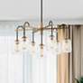 1_Arcwell 32" Wide Matte Black Brass 7-Light Chandelier