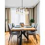 4_Arcwell 32" Wide Matte Black Brass 7-Light Chandelier more views