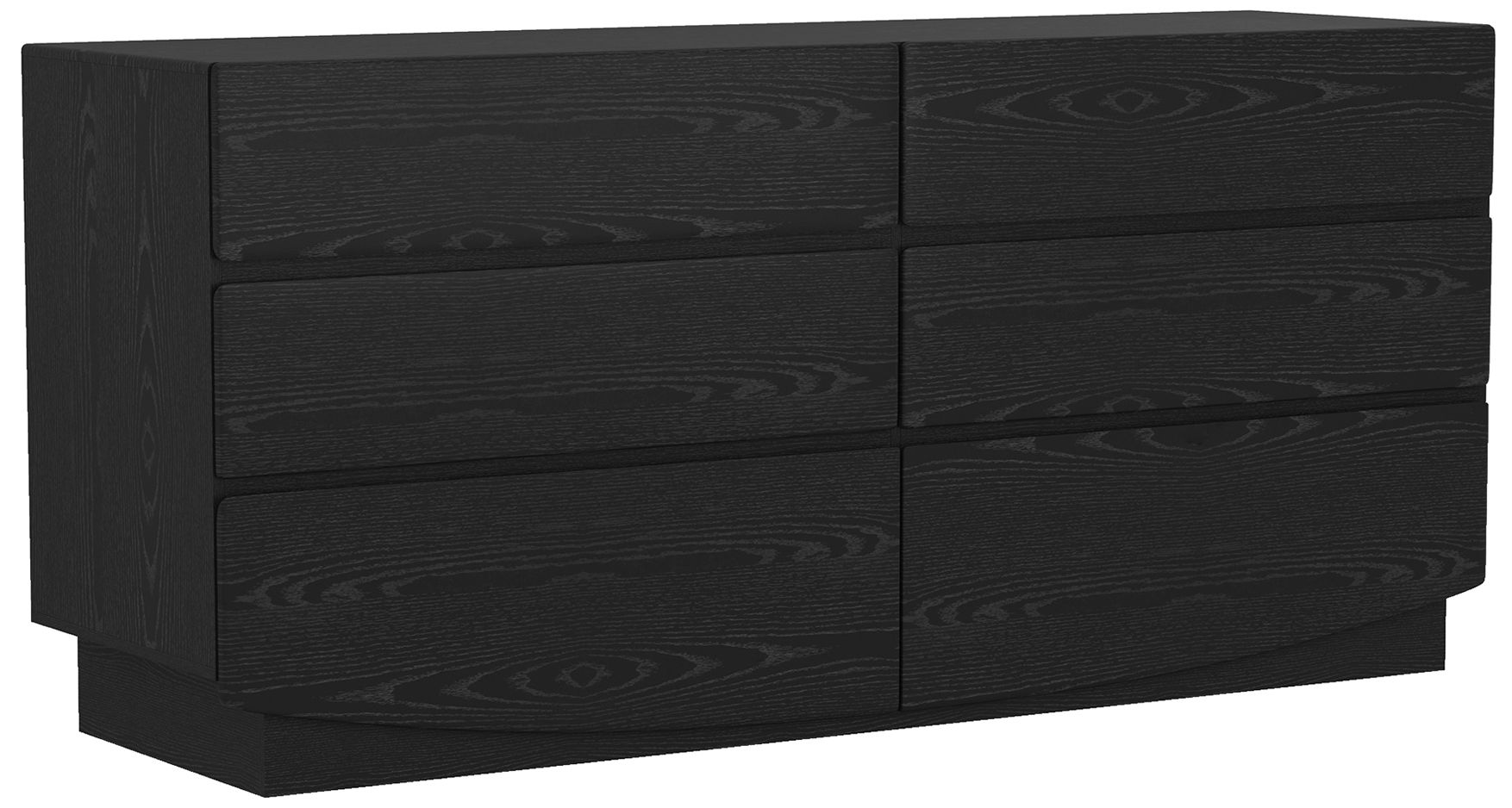 Image 7 Ardea Contemporary 72" Dresser in Black (6-Drawer) more views