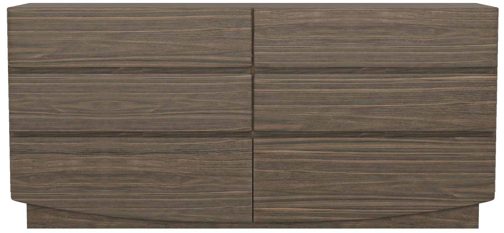 Image 3 Ardea Contemporary 72" Dresser in Walnut (6-Drawer) more views