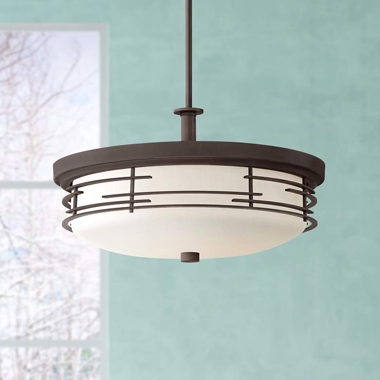 Image 1 Arden 17" Wide Antique Bronze Pendant Light