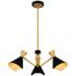 Arden 3-Light Matte Black Chandelier