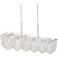 Arden 40 1/4" Wide Chrome and Crystal Island Pendant Light