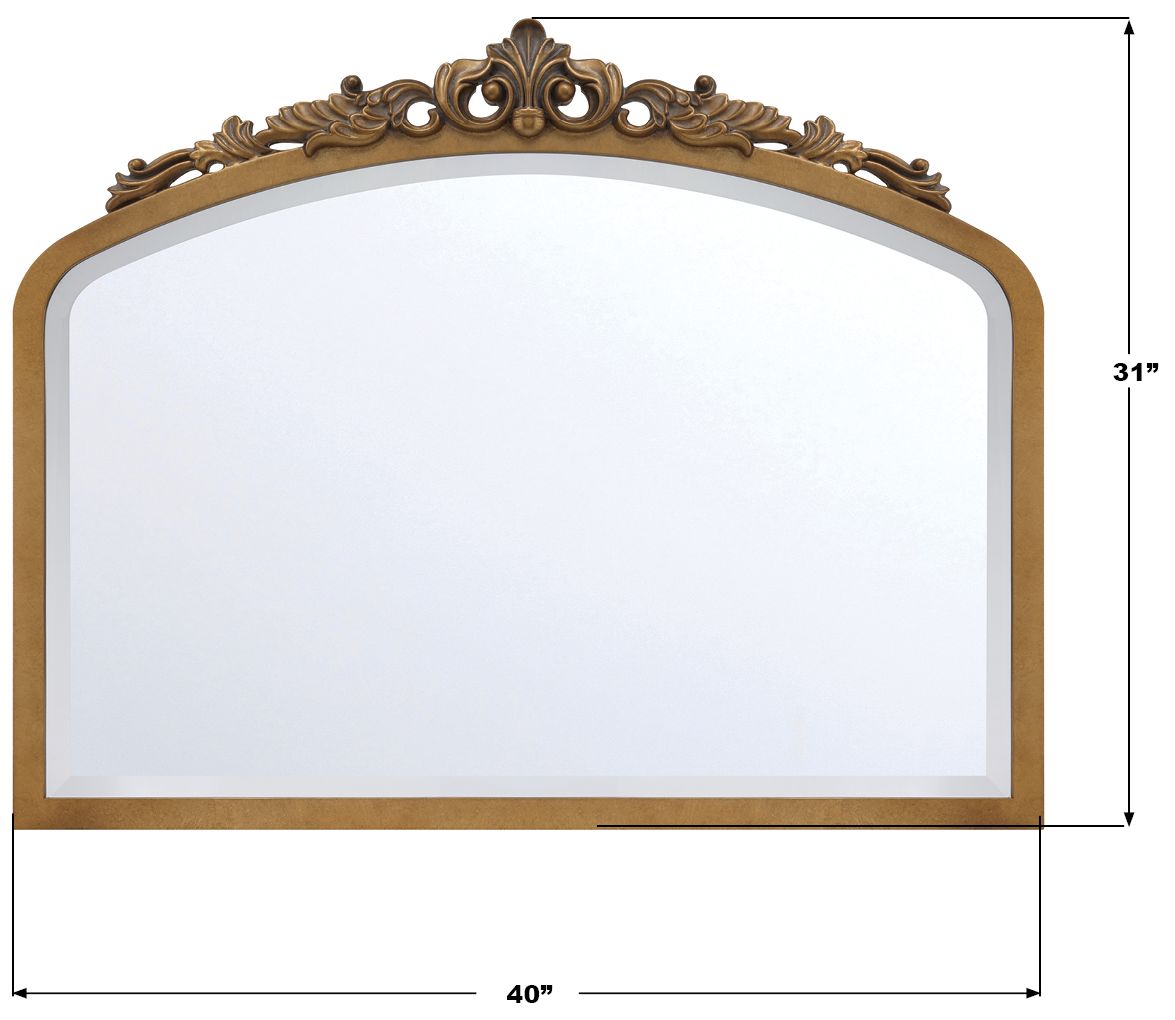 Image 7 Arden 40'' Burnished Brass Mirror more views