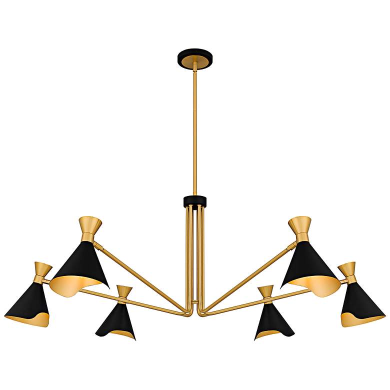 Image 1 Arden 6-Light Matte Black Chandelier