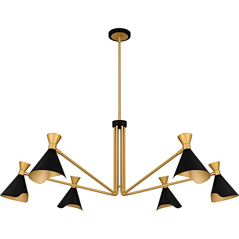 Image 2 Arden 6-Light Matte Black Chandelier more views