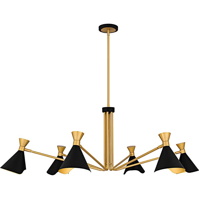 Image 3 Arden 6-Light Matte Black Chandelier more views