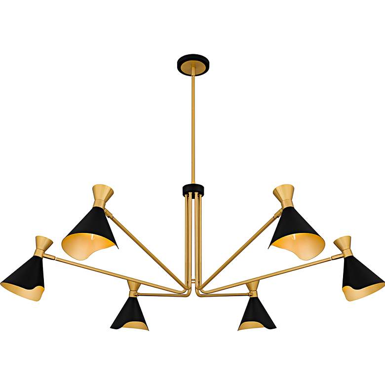 Image 4 Arden 6-Light Matte Black Chandelier more views