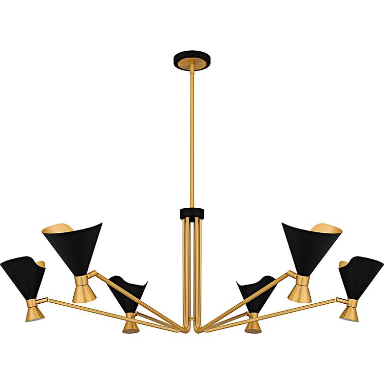 Image 5 Arden 6-Light Matte Black Chandelier more views