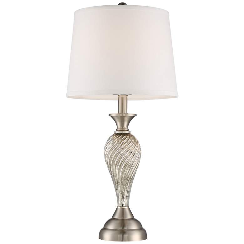 Arden Brushed Nickel Lamps Set of 2 with Table Top Dimmers more views