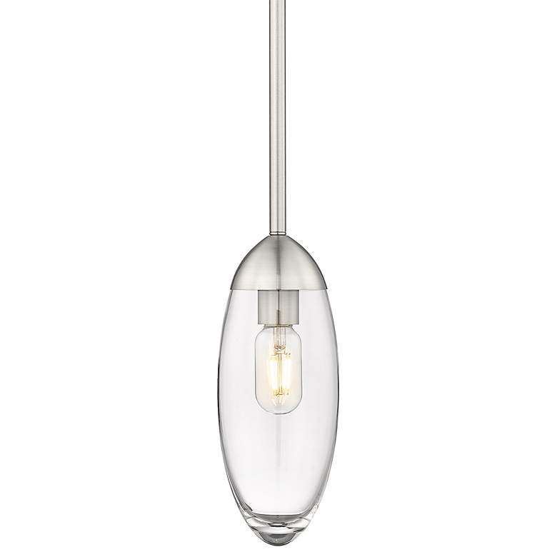 Image 1 Arden by Z-Lite Brushed Nickel 1 Light Mini Pendant