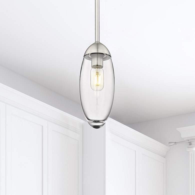 Image 1 Arden by Z-Lite Brushed Nickel 1 Light Mini Pendant