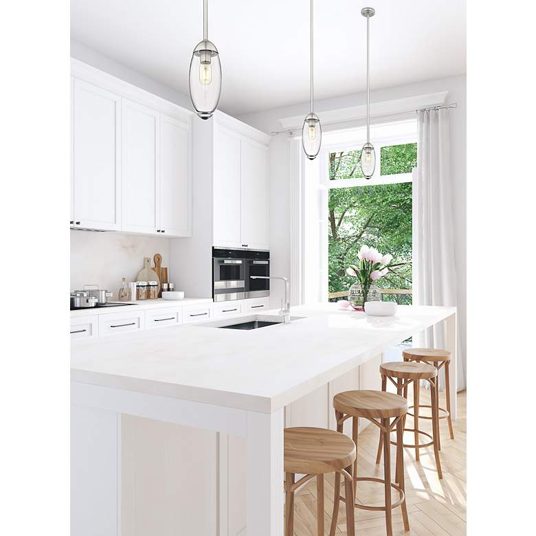 Image 3 Arden by Z-Lite Brushed Nickel 1 Light Mini Pendant more views