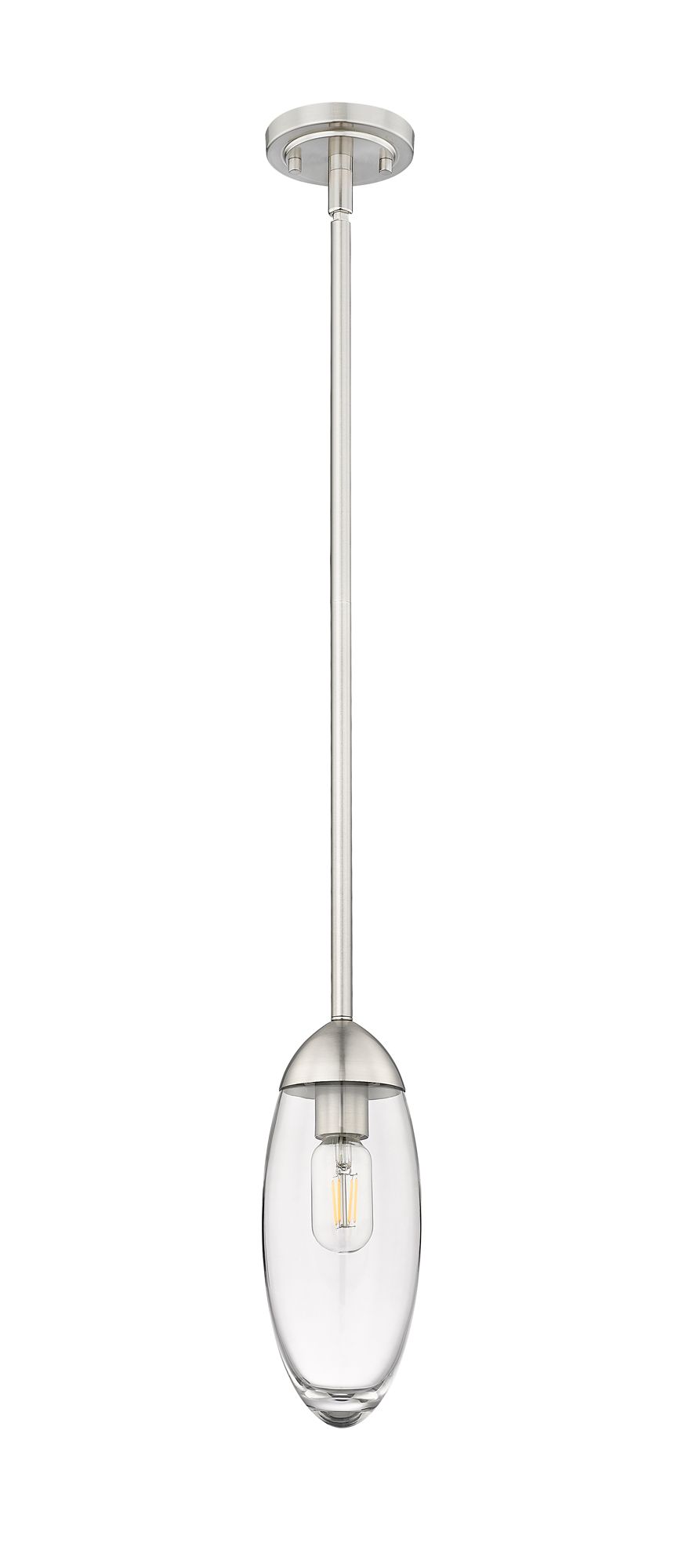 Arden by Z-Lite Brushed Nickel 1 Light Mini Pendant