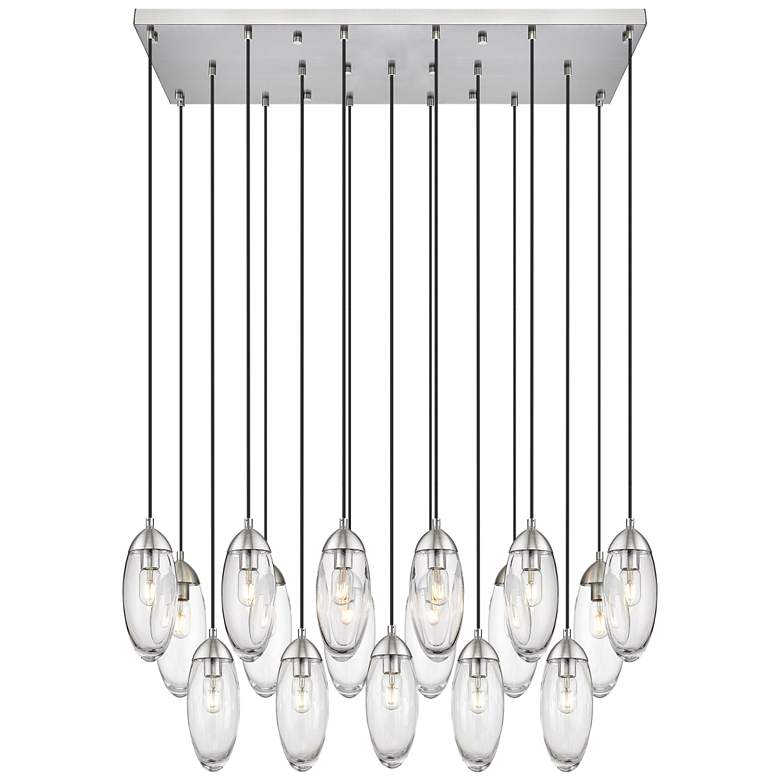 Image 1 Arden by Z-Lite Brushed Nickel 17 Light Linear Chandelier