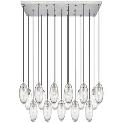 Arden by Z-Lite Brushed Nickel 17 Light Linear Chandelier
