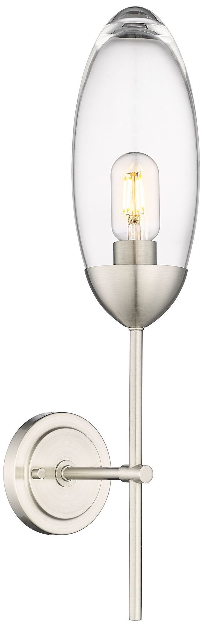 Arden by Z-Lite Brushed Nickel 4.5 inch 1 Light Wall Sconce