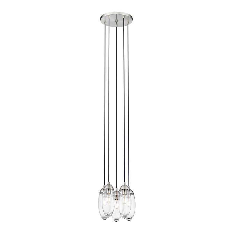 Image 5 Arden by Z-Lite Brushed Nickel 5 Light Chandelier more views