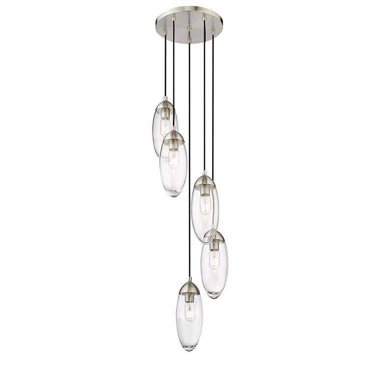 Image 6 Arden by Z-Lite Brushed Nickel 5 Light Chandelier more views