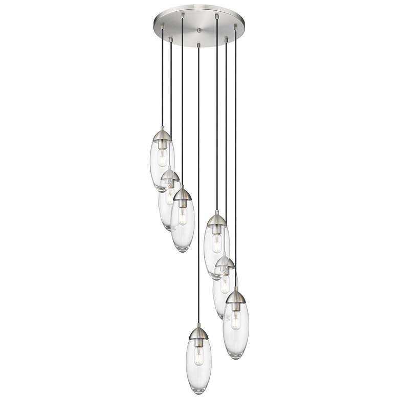 Image 1 Arden by Z-Lite Brushed Nickel 7 Light Chandelier