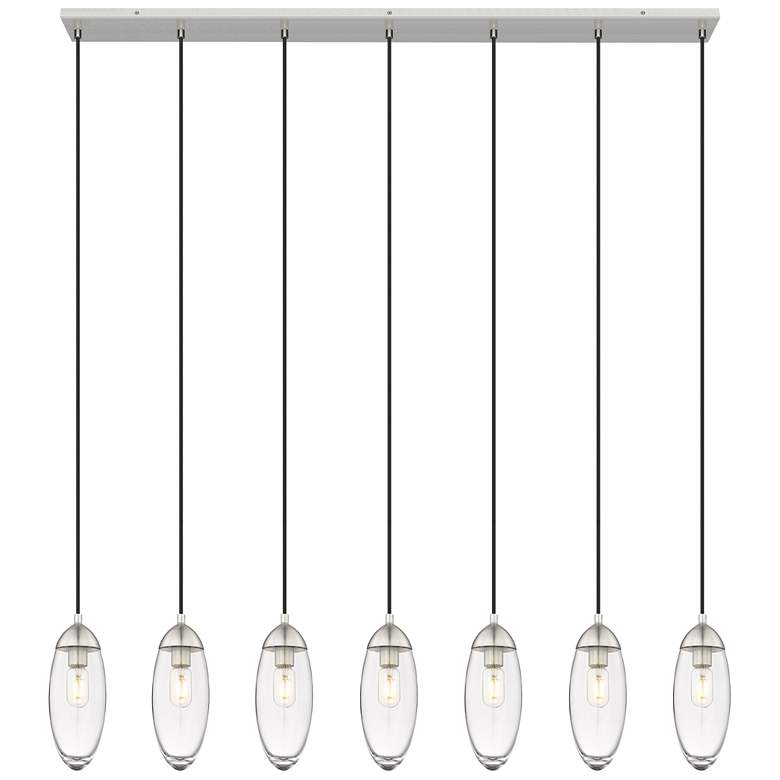 Image 1 Arden by Z-Lite Brushed Nickel 7 Light Linear Chandelier
