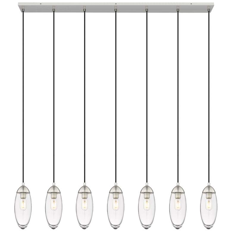 Image 1 Arden by Z-Lite Brushed Nickel 7 Light Linear Chandelier