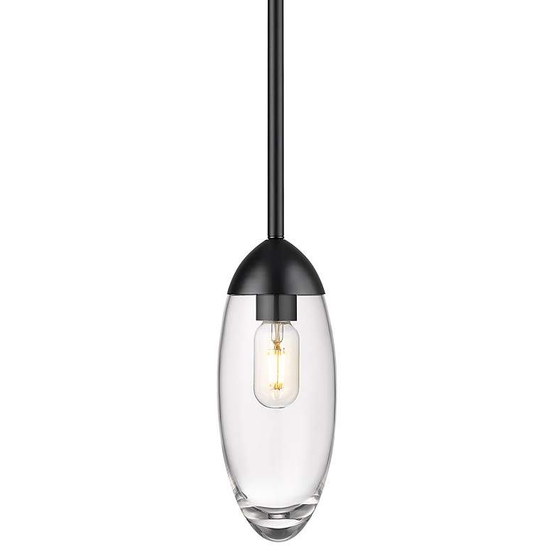 Image 1 Arden by Z-Lite Matte Black 1 Light Mini Pendant