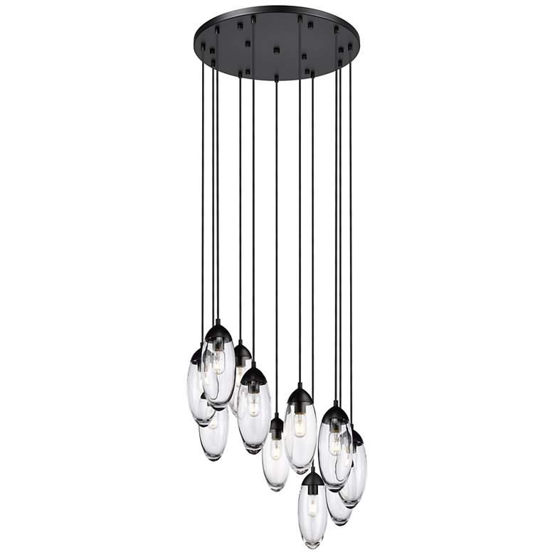 Image 1 Arden by Z-Lite Matte Black 11 Light Chandelier