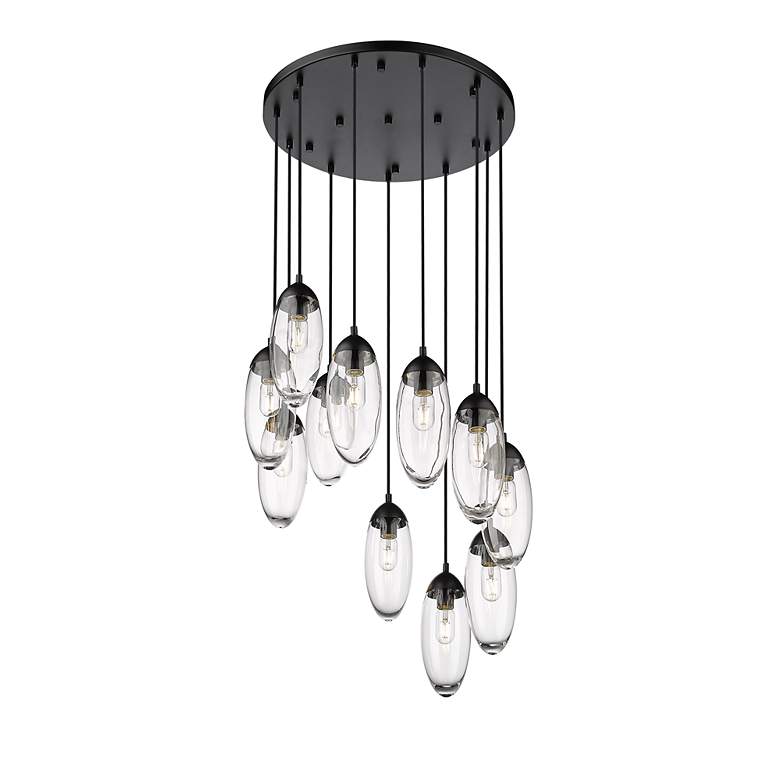 Image 5 Arden by Z-Lite Matte Black 11 Light Chandelier more views