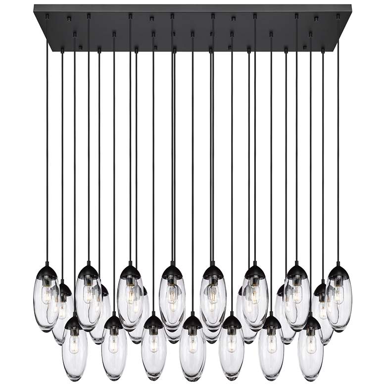 Image 1 Arden by Z-Lite Matte Black 23 Light Linear Chandelier
