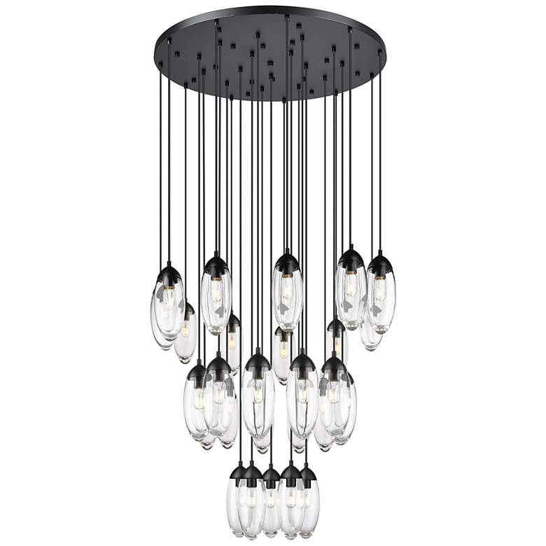 Image 2 Arden by Z-Lite Matte Black 27 Light Chandelier