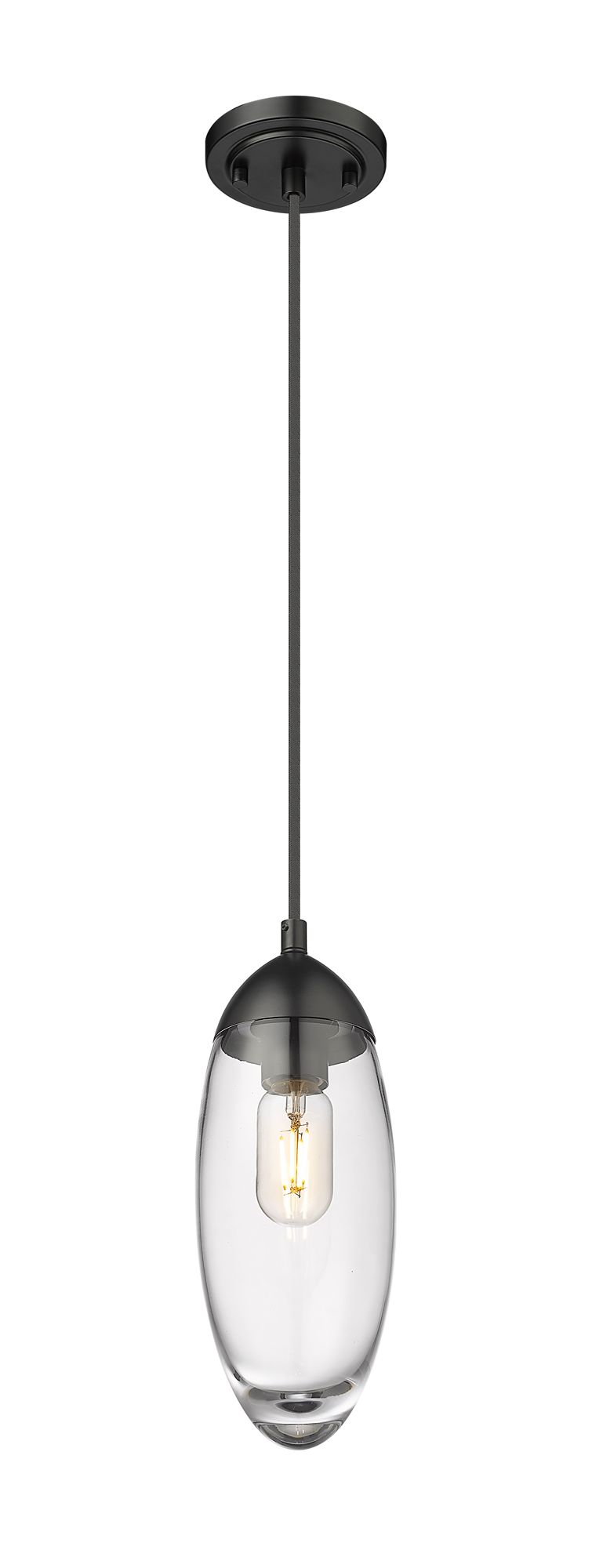 Image 4 Arden by Z-Lite Matte Black 4.5 inch 1 Light Pendant more views